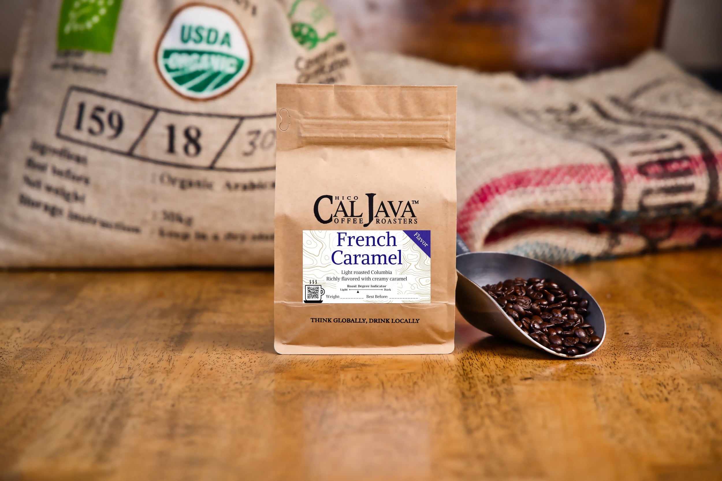 Fresh Roasted French Caramel Coffee Beans Cal Java Coffee Roasters