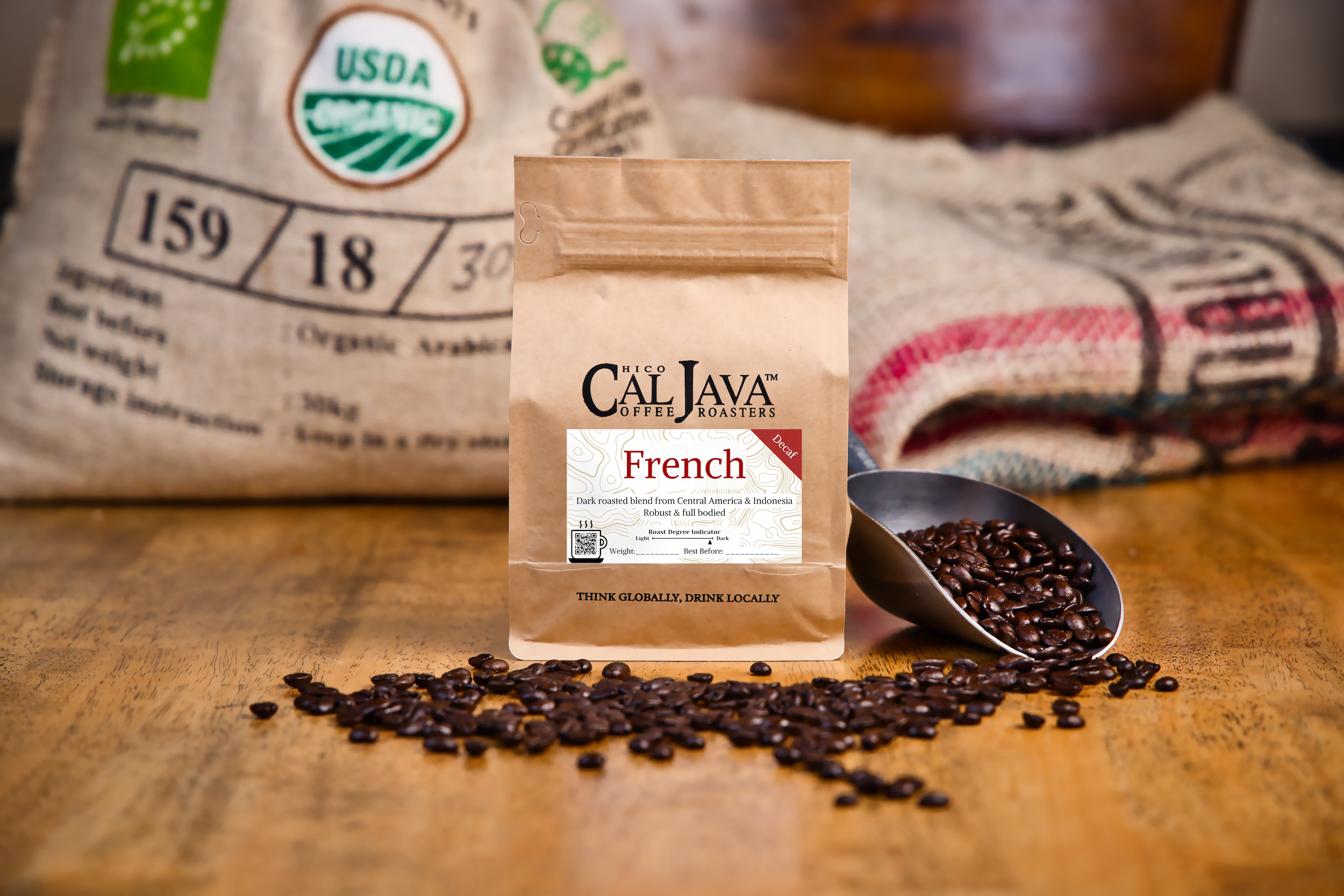 Java Coffee Decaf Fresh Roasted Decaf French Coffee Beans – Cal Java Coffee Roasters