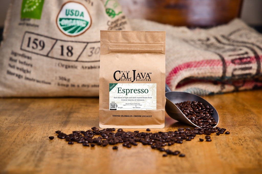 Fresh Roasted Espresso Blend Coffee Beans – Cal Java Coffee Roasters
