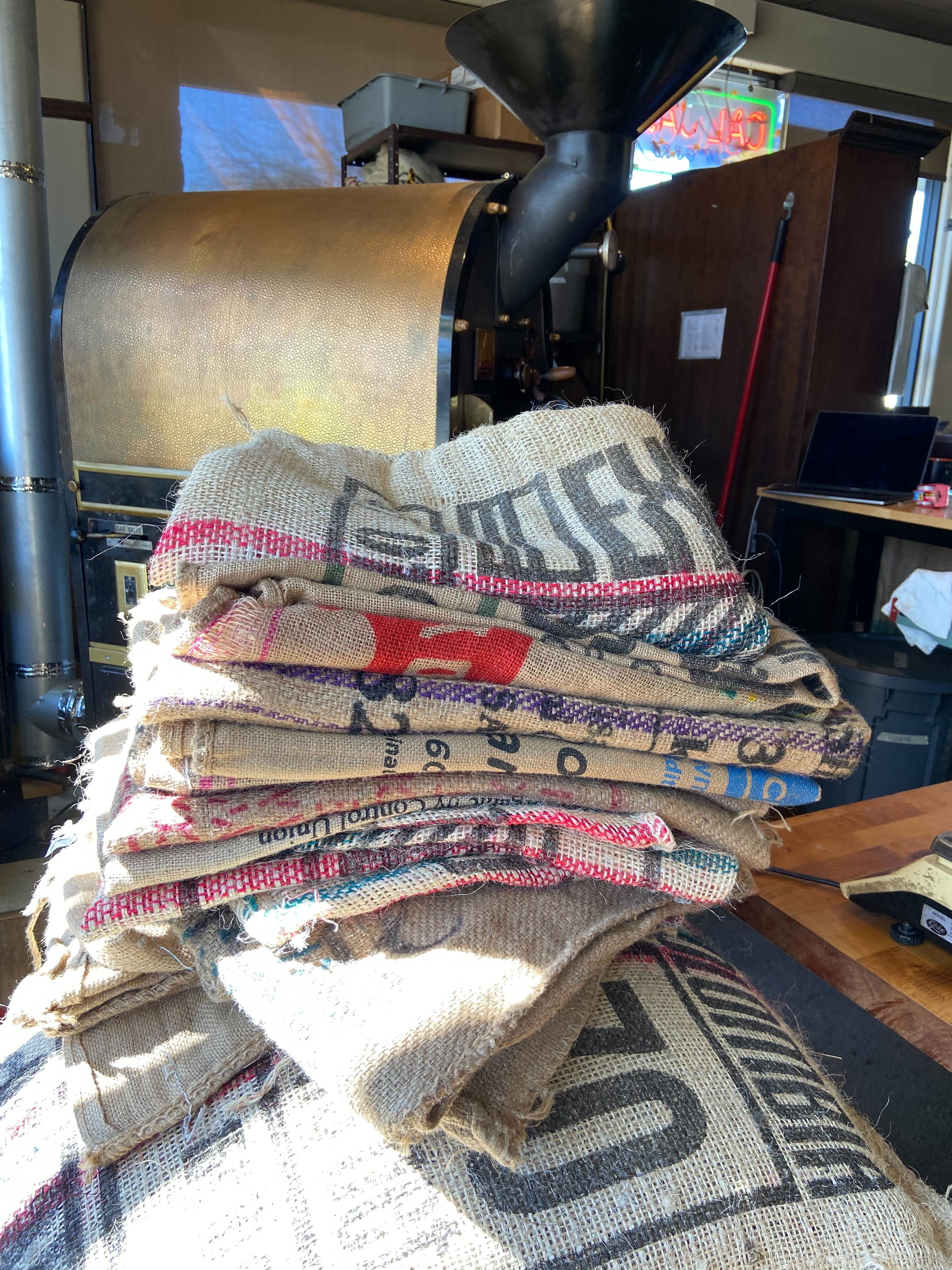 Burlap Coffee Bags Cal Java Coffee Roasters Burlap coffee bags cal java coffee roasters