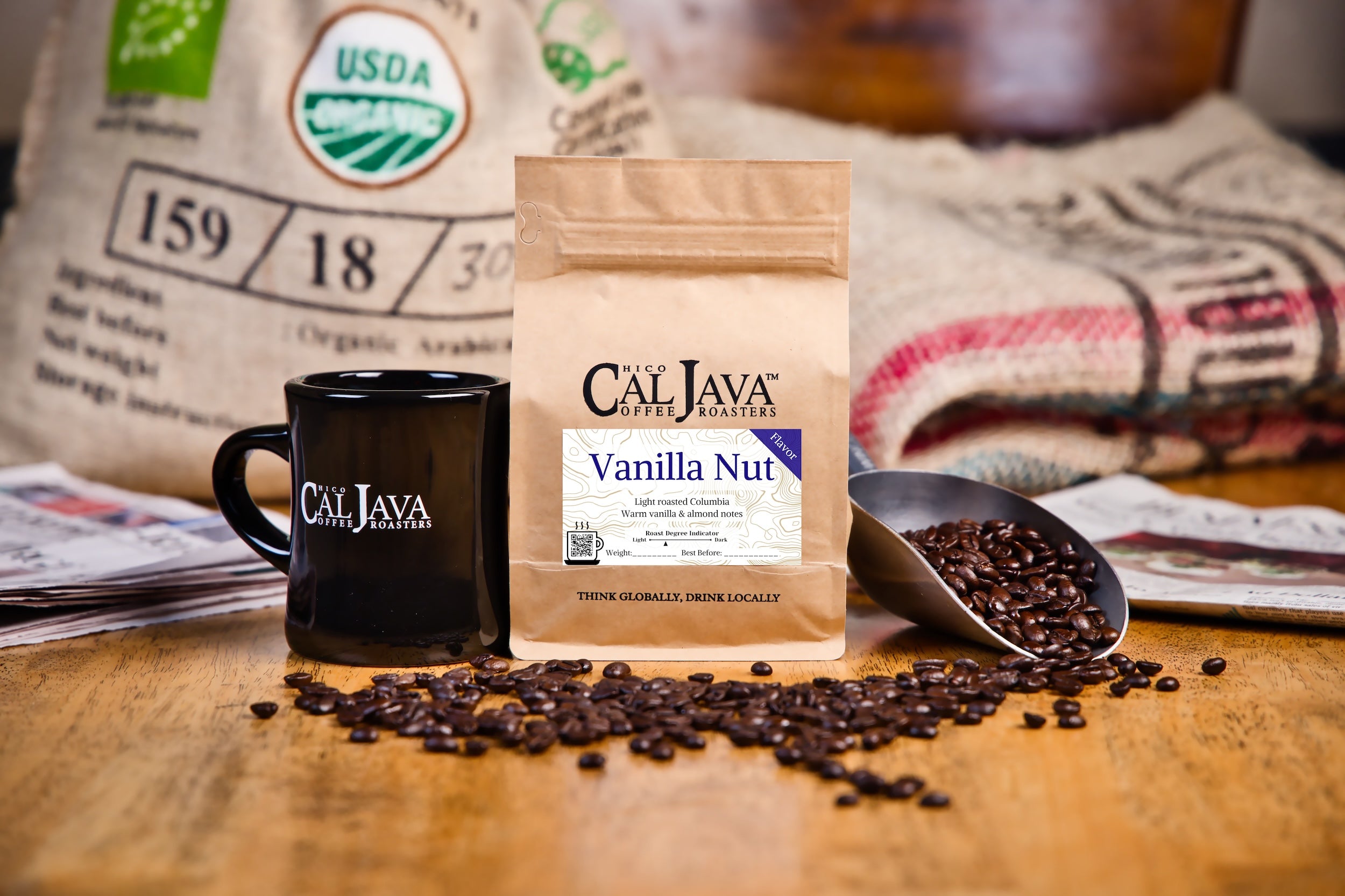 Fresh Roasted Vanilla Nut Coffee Beans – Cal Java Coffee Roasters